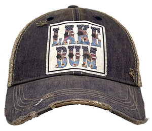 Lake Bum Vintage Distressed Women's Trucker Hat Baseball Cap