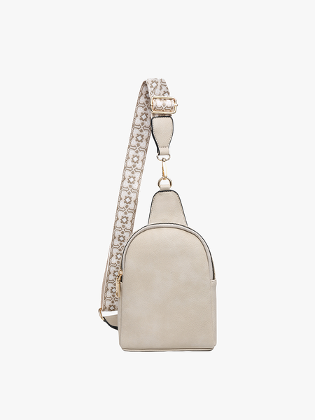 M2436 Ellen Sling Bag w/ Removable Guitar Strap: Bubblegum