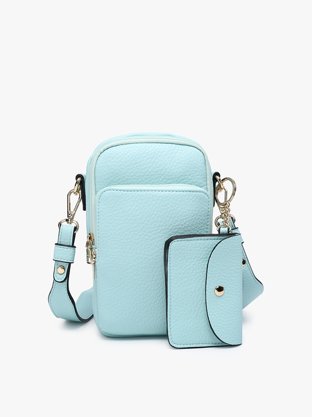 M2080 Parker 3 Compartment Crossbody w/ Pouch: Pale Yellow