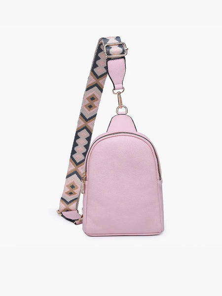 M2436 Ellen Sling Bag w/ Removable Guitar Strap: Bubblegum