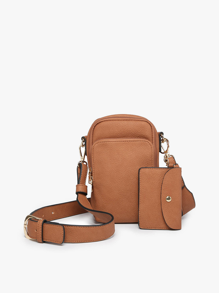 M2080 Parker 3 Compartment Crossbody w/ Pouch: Petunia