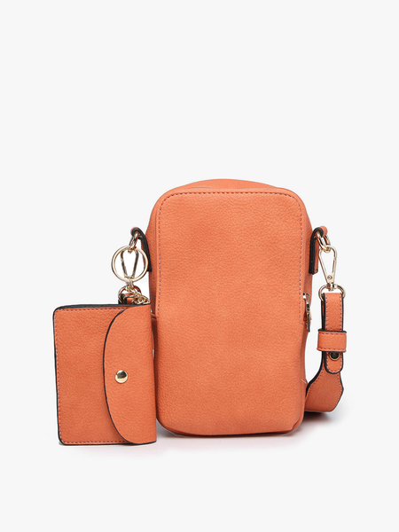 M2080 Parker 3 Compartment Crossbody w/ Pouch: Petunia