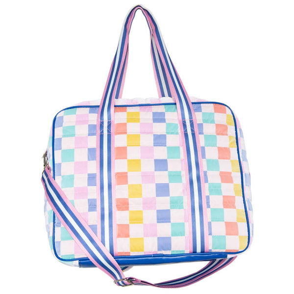 Multicolored Checker Pickleball Bag: Multicolored