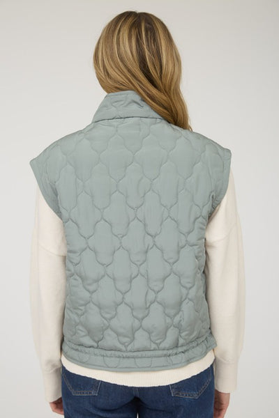 TIE SNAP PUFFER VEST