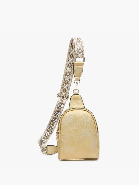 M2436 Ellen Sling Bag w/ Removable Guitar Strap: Bubblegum