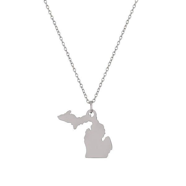 Michigan Necklace - Stainless Steel: Copper