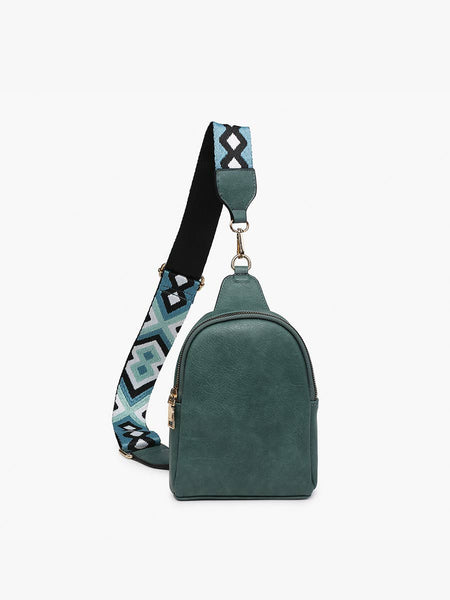 M2436 Ellen Sling Bag w/ Removable Guitar Strap: Bubblegum