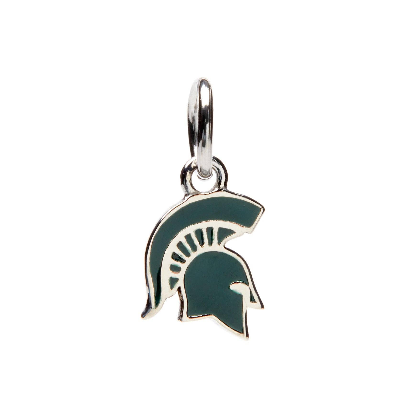 Michigan State Charm Pendant - Green Spartan