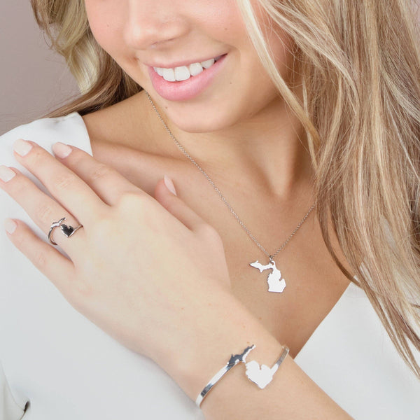 Michigan Necklace - Stainless Steel: Gold