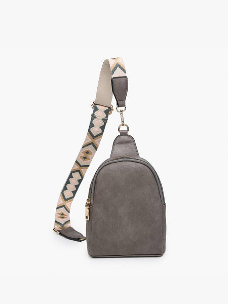 M2436 Ellen Sling Bag w/ Removable Guitar Strap: Bubblegum
