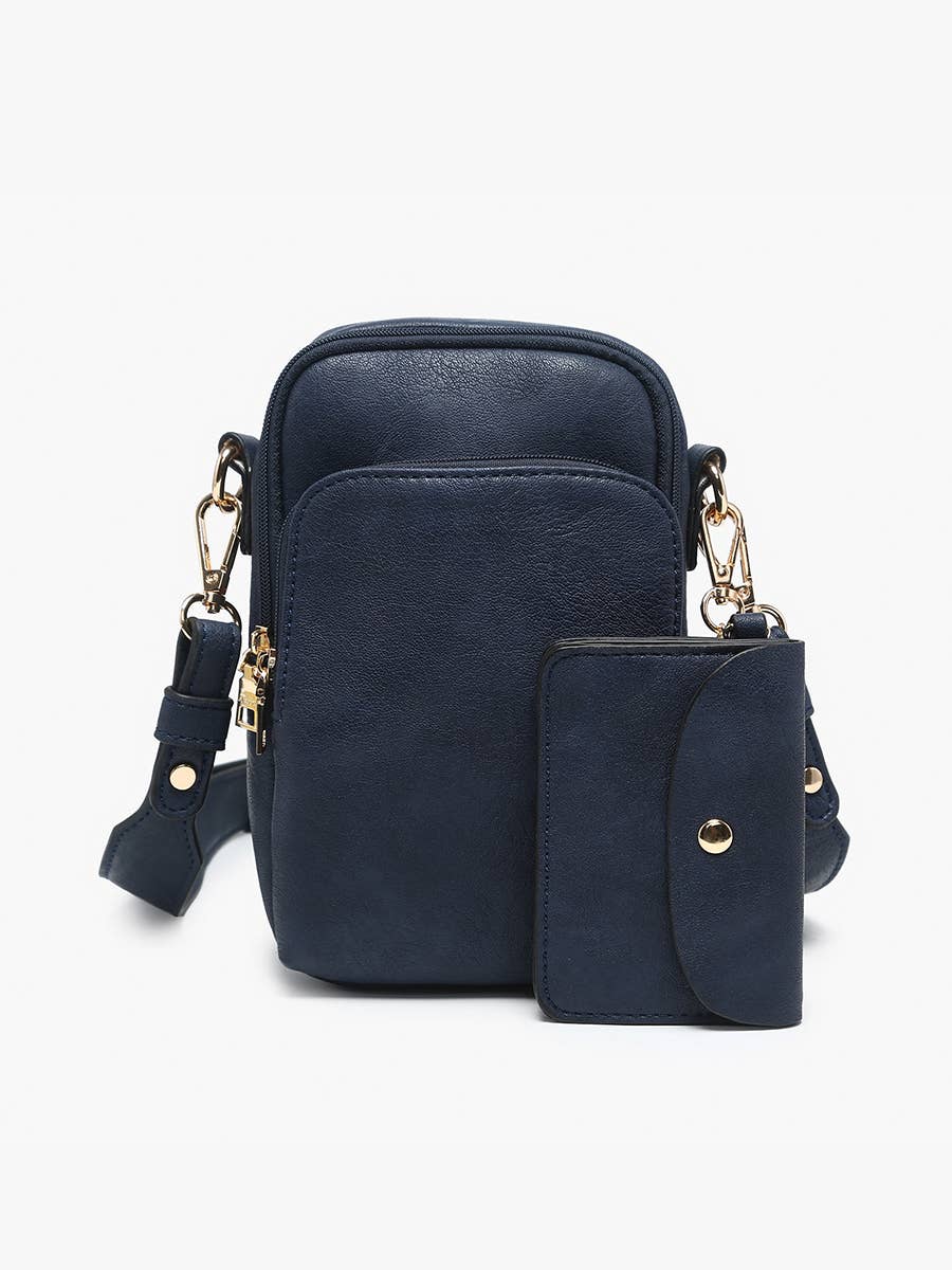 M2080 Parker 3 Compartment Crossbody w/ Pouch: Navy
