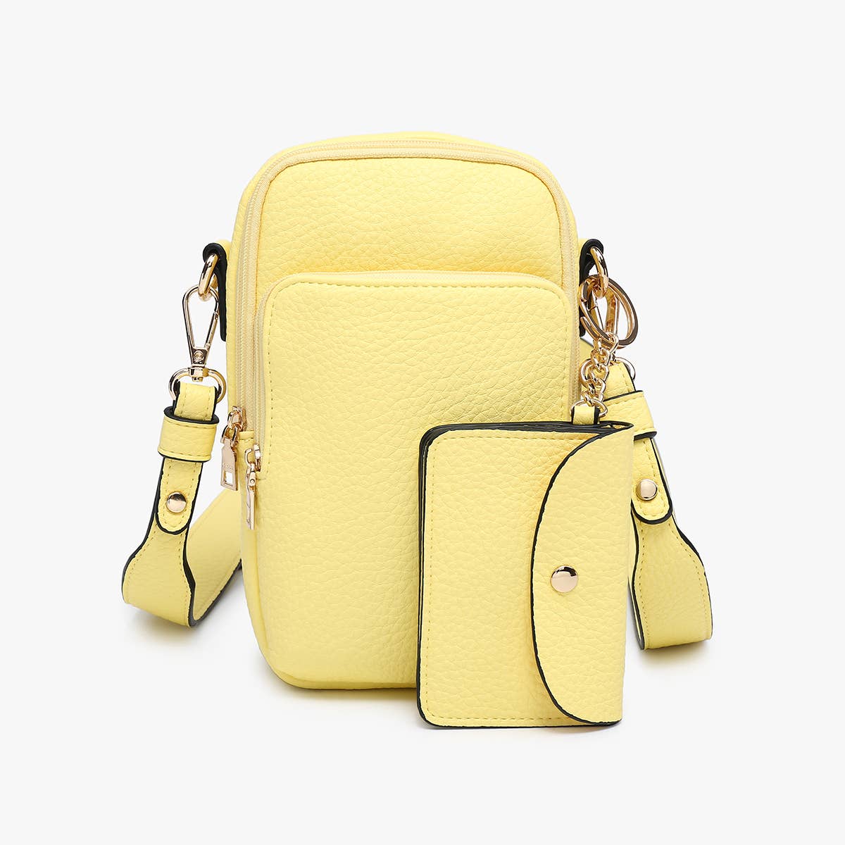 M2080 Parker 3 Compartment Crossbody w/ Pouch: Pale Yellow