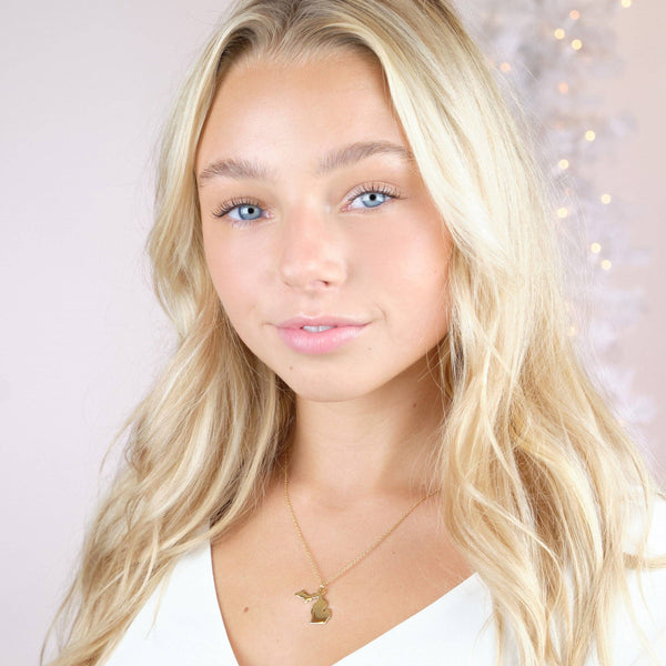 Michigan Necklace - Stainless Steel: Gold