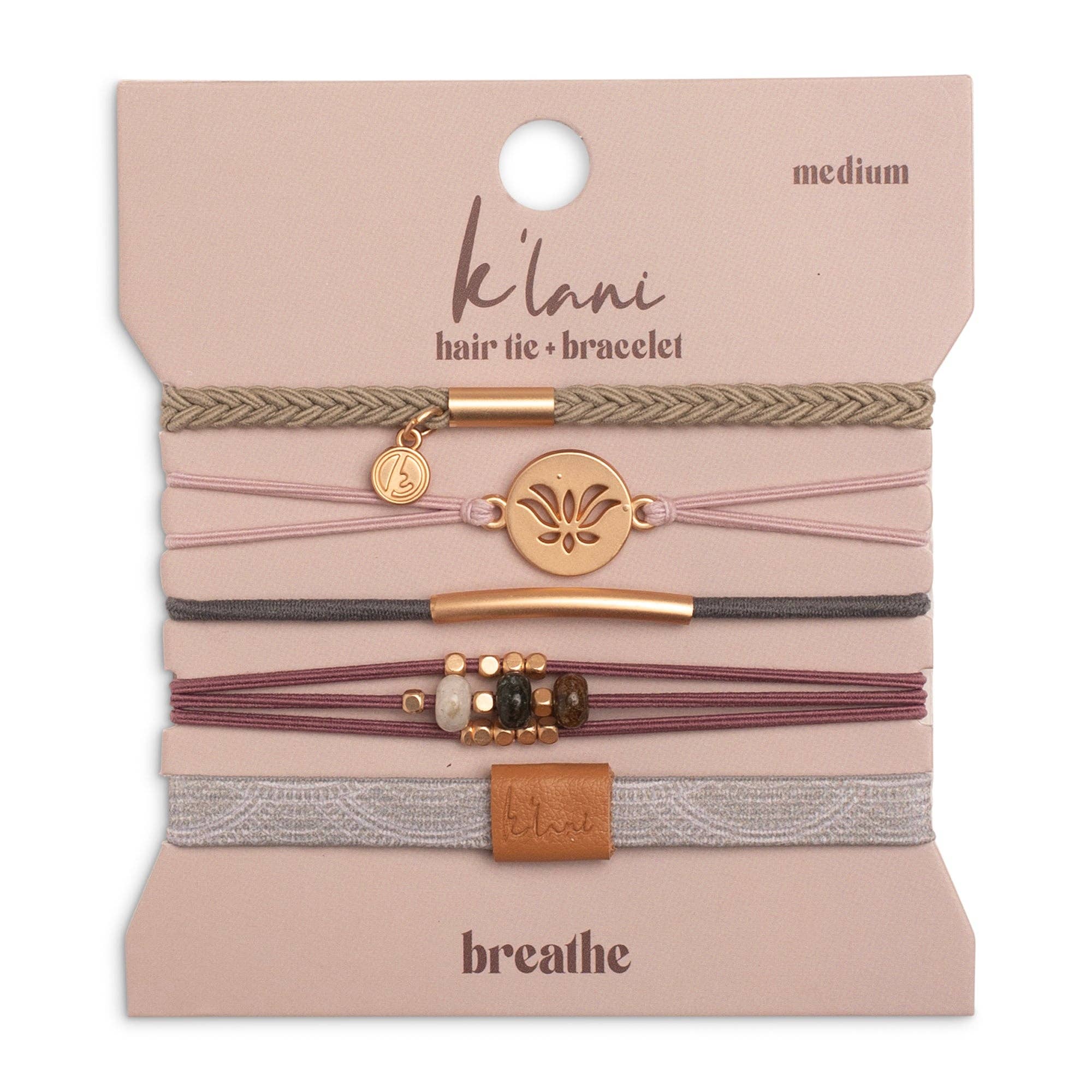 Breathe  Hair Tie Bracelets: Medium