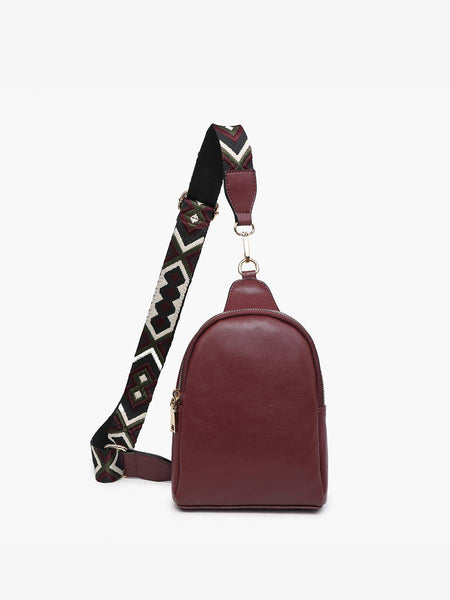M2436 Ellen Sling Bag w/ Removable Guitar Strap: Bubblegum