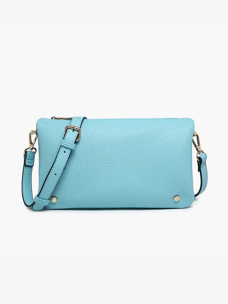M2672 Phiona Studded Flapover Crossbody: Mauve