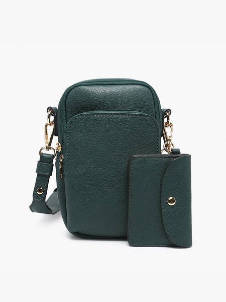 M2080 Parker 3 Compartment Crossbody w/ Pouch: Grey