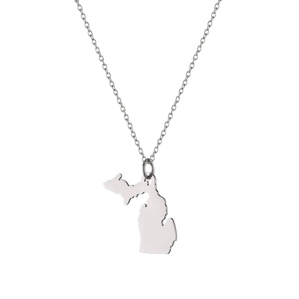 Michigan Necklace - Stainless Steel: Gold