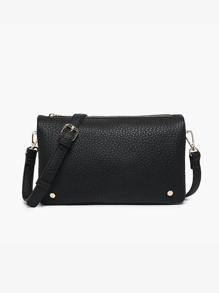 M2672 Phiona Studded Flapover Crossbody: Mauve