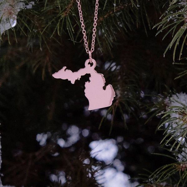 Michigan Necklace - Stainless Steel: Gold