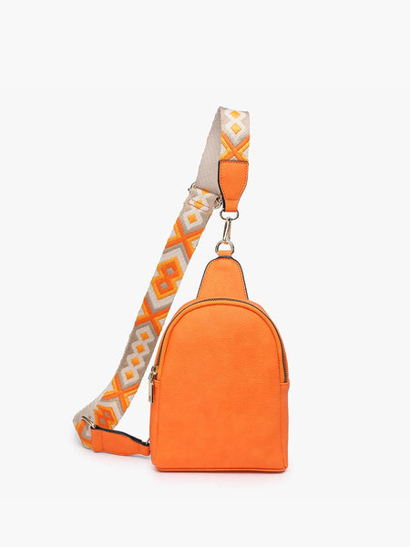 M2436 Ellen Sling Bag w/ Removable Guitar Strap: Bubblegum