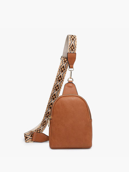 M2436 Ellen Sling Bag w/ Removable Guitar Strap: Bubblegum