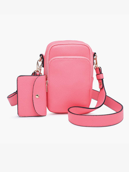 M2080 Parker 3 Compartment Crossbody w/ Pouch: Petunia