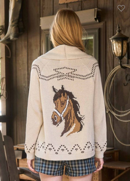 Horse Shawl Cardigan