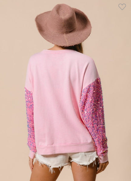 BIBI SANTA SEQUIN SWEATER