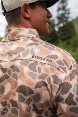 BURL Men's LS Performance QTR ZIP