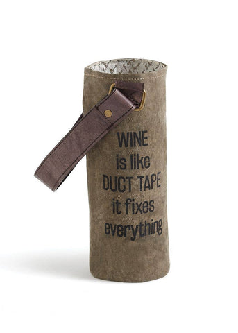 Wine Is Like Duct Tape Canvas Wine Bag M-3748