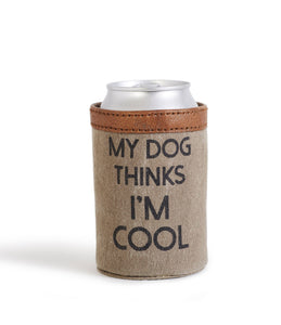 I'm Cool Up-Cycled Canvas Can Cover, M-5578