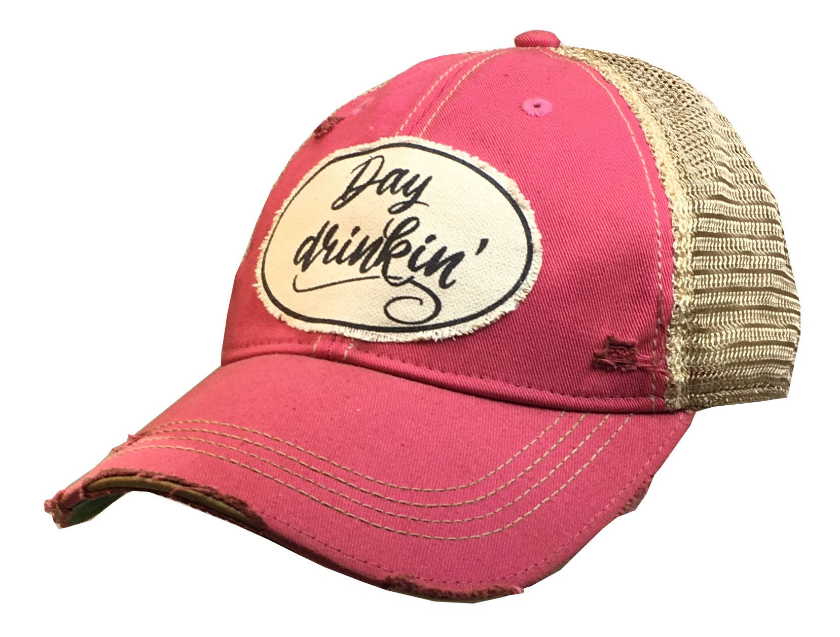 Day Drinkin' Distressed Trucker Hat Baseball Cap